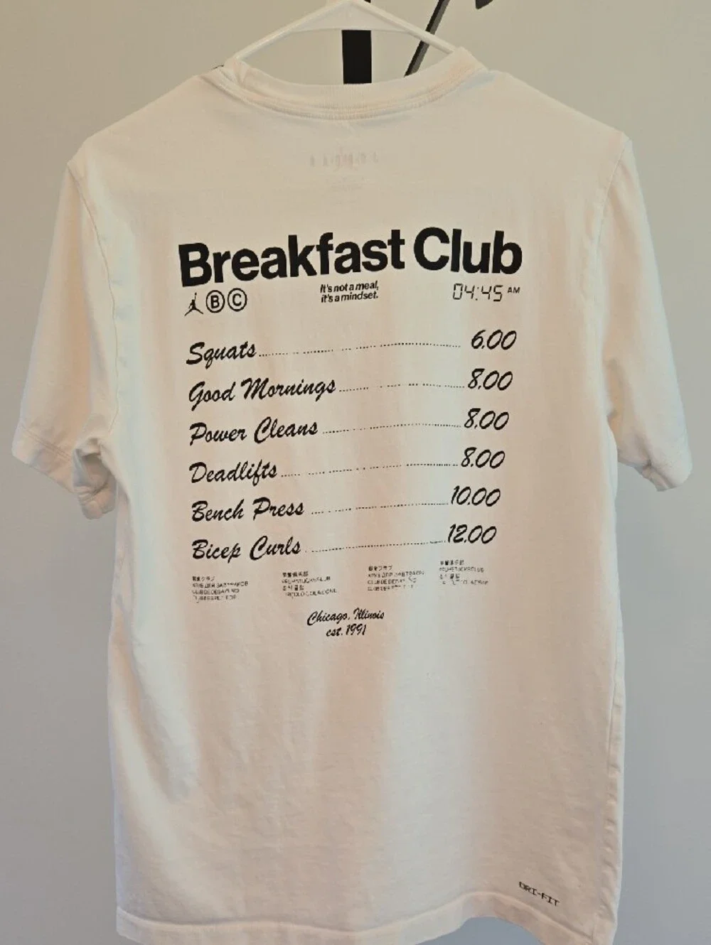 Jordan White 'Breakfast Club' Short Sleeve Graphic Tee